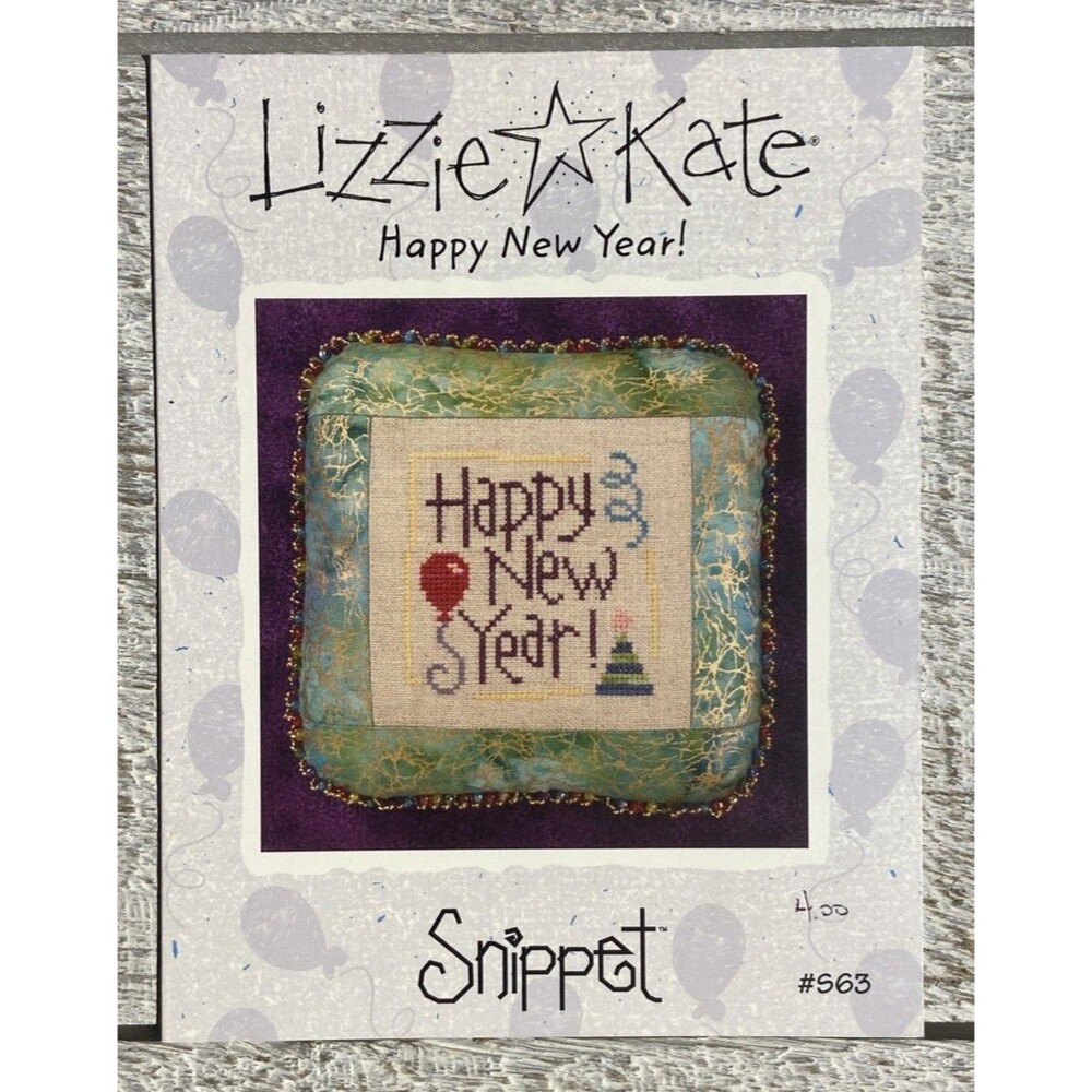 Cross Stitch Chart - Lizzie Kate - Snip It - Happy New Year